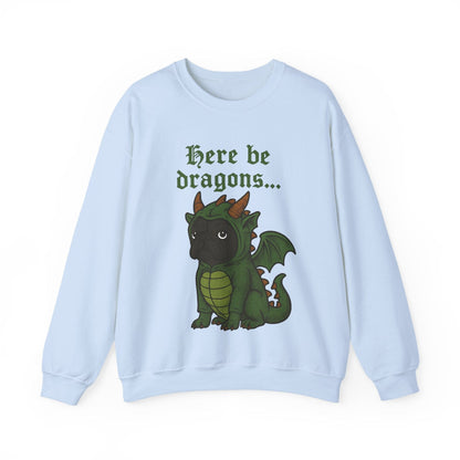 Black Frenchie Dragons Sweatshirt