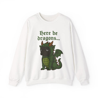 Black Frenchie Dragons Sweatshirt