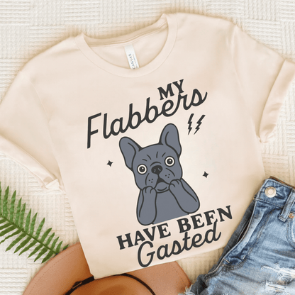 Black Frenchie Flabbergasted Tshirt Natural