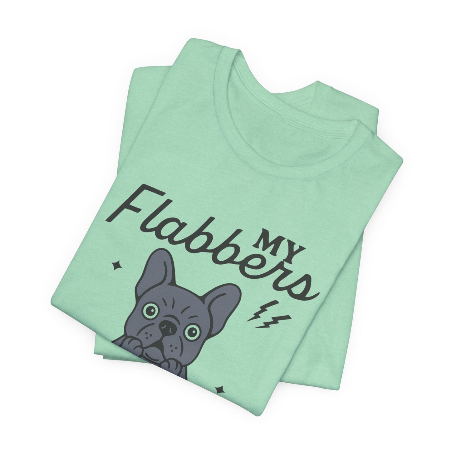 Black Frenchie Flabbergasted Tshirt