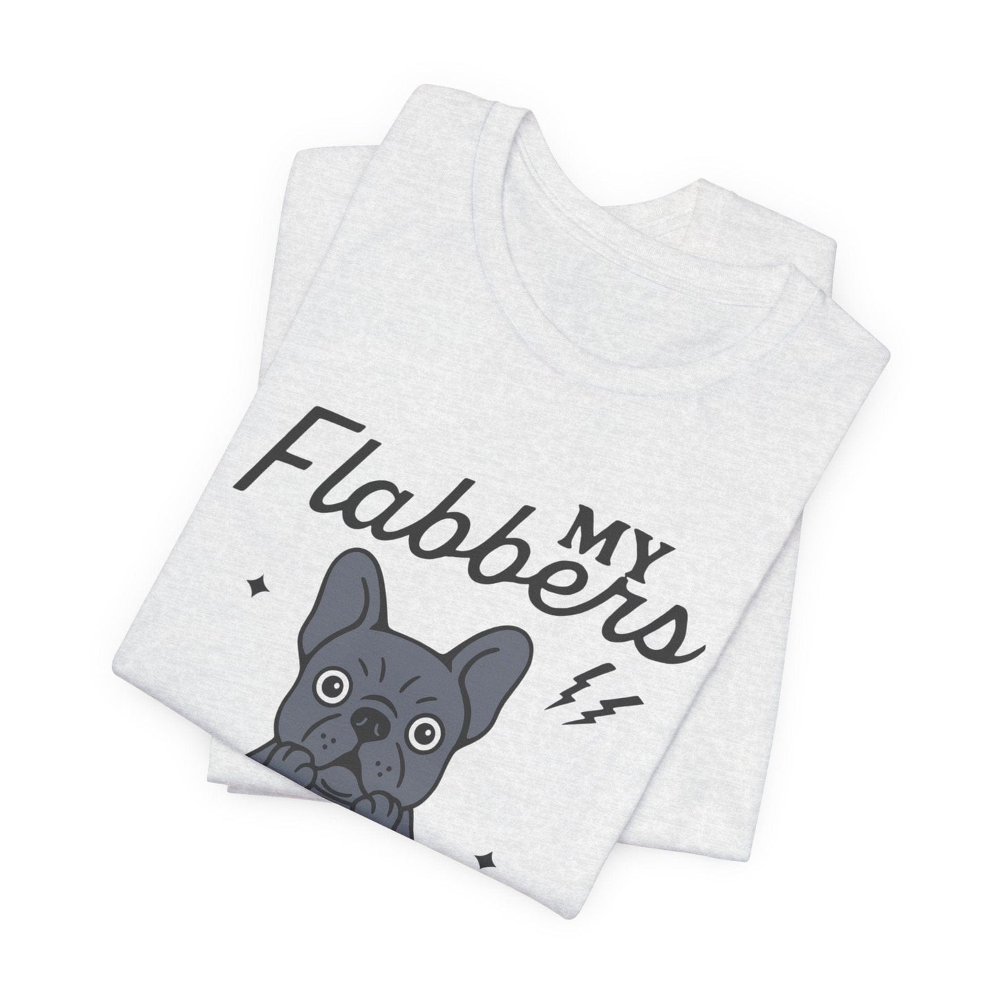 Black Frenchie Flabbergasted Tshirt