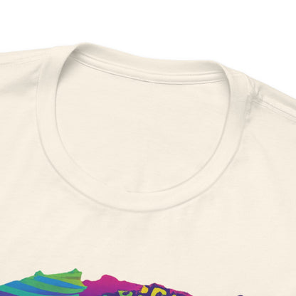 Black Frenchie Retro Neon Tshirt