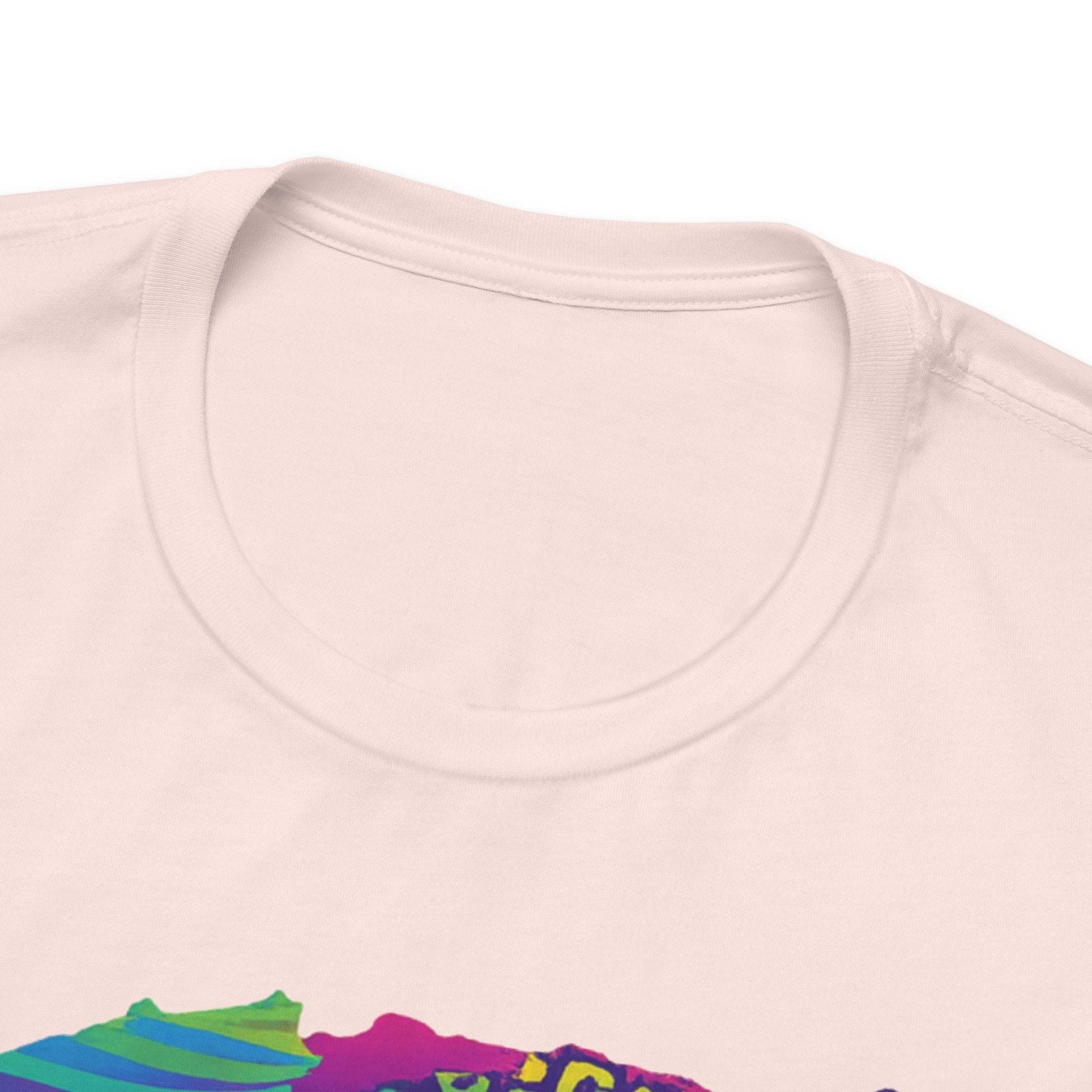 Black Frenchie Retro Neon Tshirt