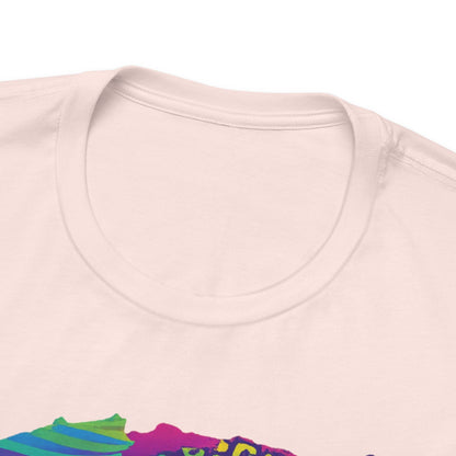 Black Frenchie Retro Neon Tshirt