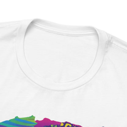 Black Frenchie Retro Neon Tshirt