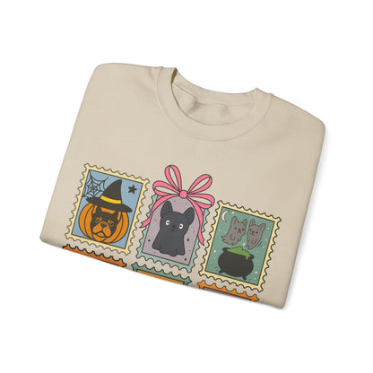 Black Frenchie Spooky Stamps Sweatshirt
