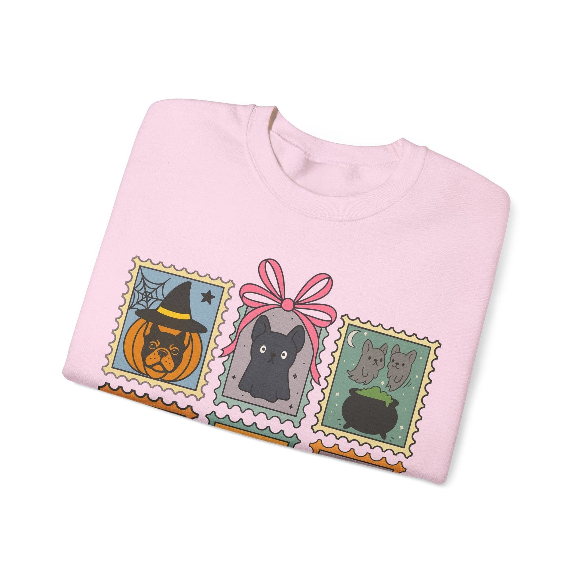 Black Frenchie Spooky Stamps Sweatshirt