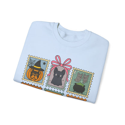 Black Frenchie Spooky Stamps Sweatshirt