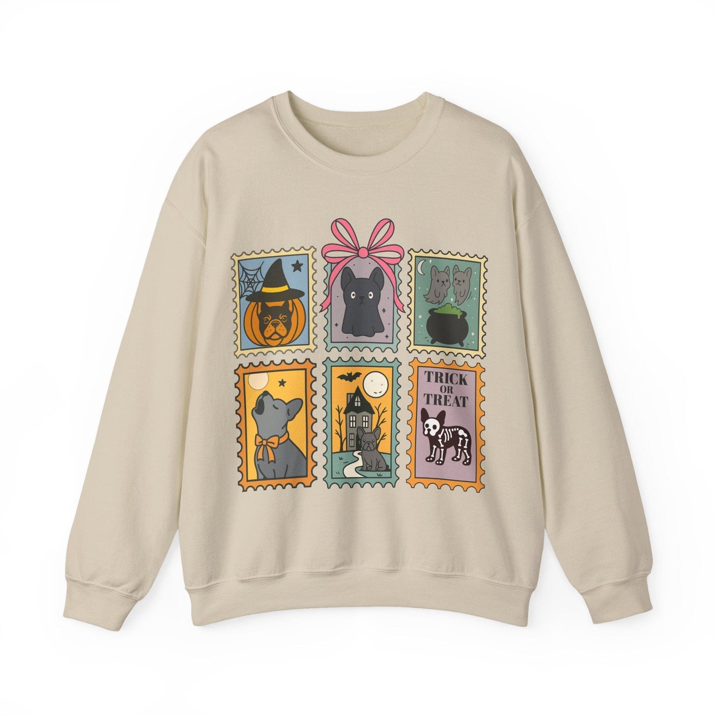 Black Frenchie Spooky Stamps Sweatshirt