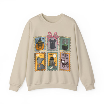 Black Frenchie Spooky Stamps Sweatshirt