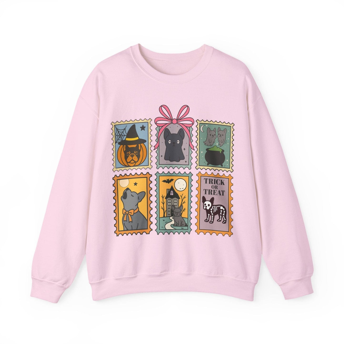 Black Frenchie Spooky Stamps Sweatshirt