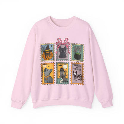 Black Frenchie Spooky Stamps Sweatshirt