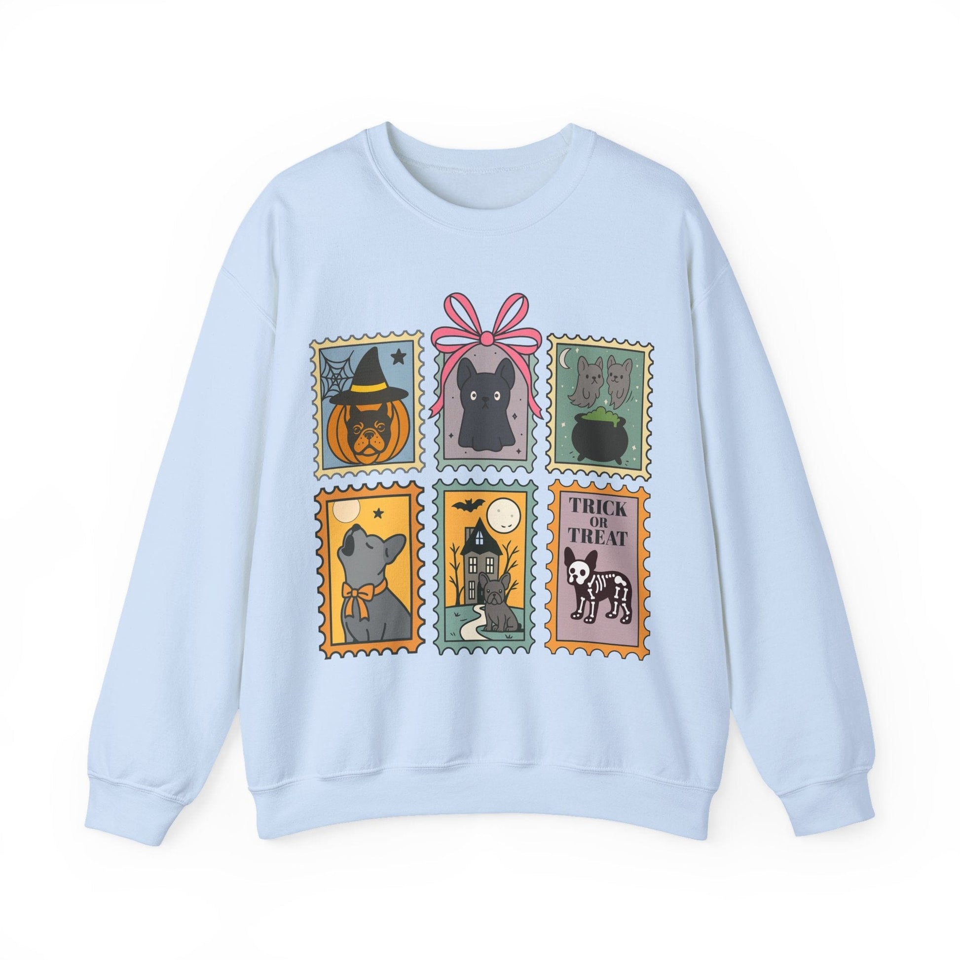 Black Frenchie Spooky Stamps Sweatshirt