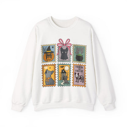 Black Frenchie Spooky Stamps Sweatshirt