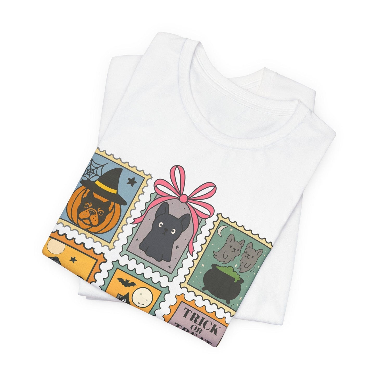 Black Frenchie Spooky Stamps TShirt