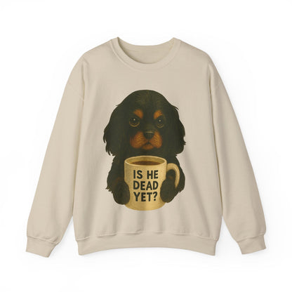 Black Tan Cavalier Dead Yet Sweatshirt