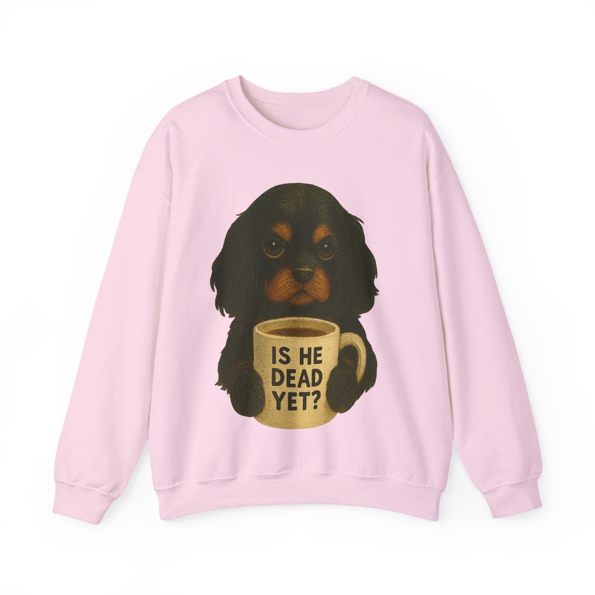 Black Tan Cavalier Dead Yet Sweatshirt
