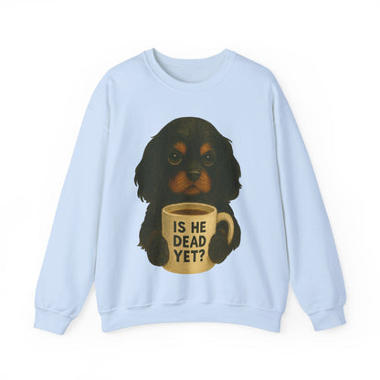Black Tan Cavalier Dead Yet Sweatshirt