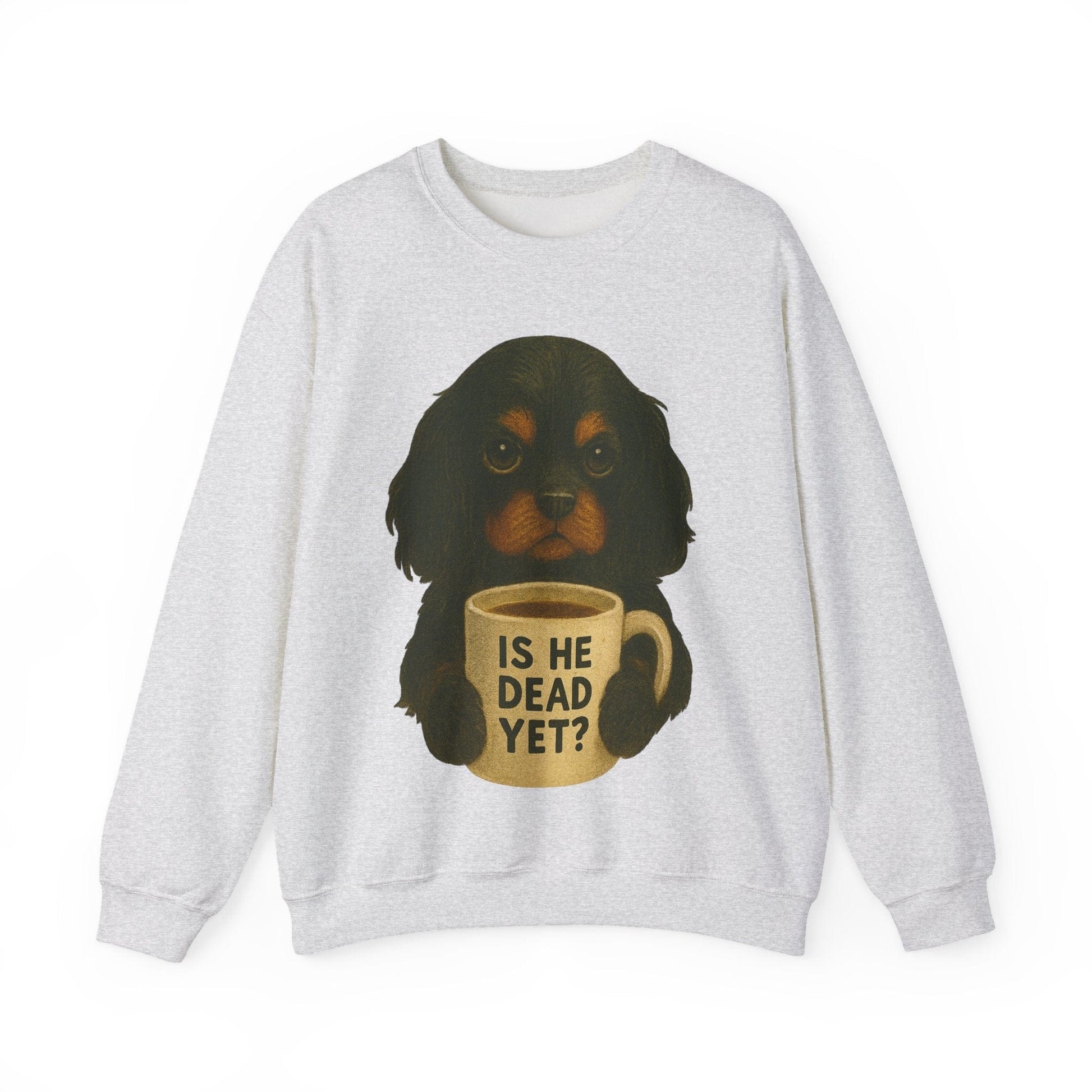 Black Tan Cavalier Dead Yet Sweatshirt