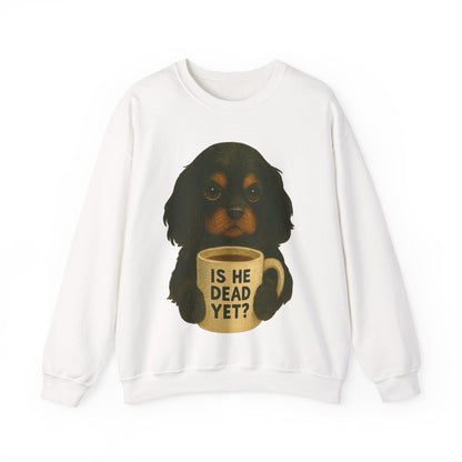 Black Tan Cavalier Dead Yet Sweatshirt