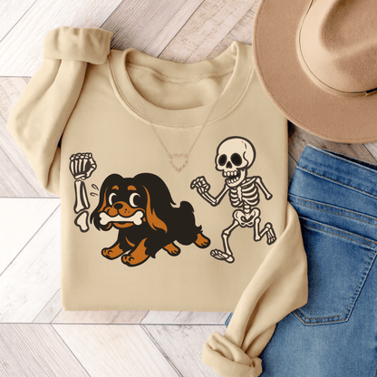 Black Tan Cavalier Grave Robber Sweatshirt Sand