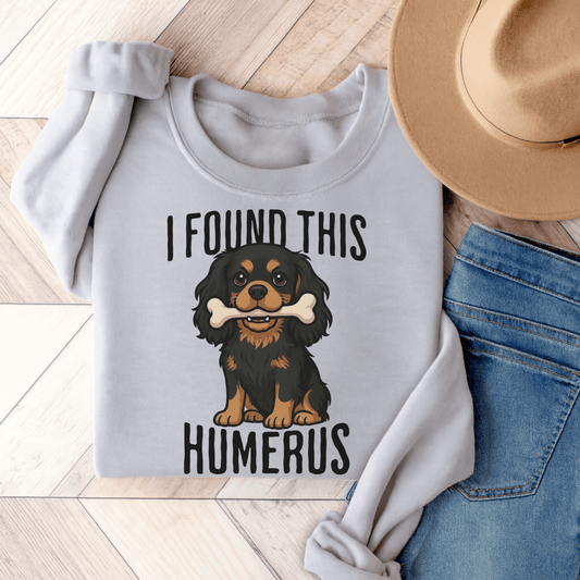 Black Tan Cavalier Humerus Sweatshirt Ash