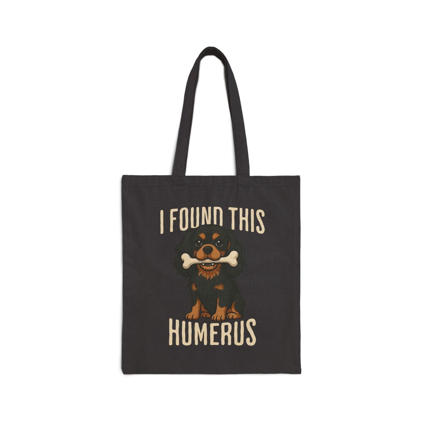Black Tan Cavalier Humerus Tote Bag