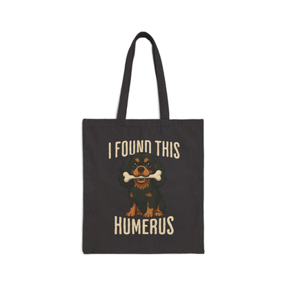 Black Tan Cavalier Humerus Tote Bag