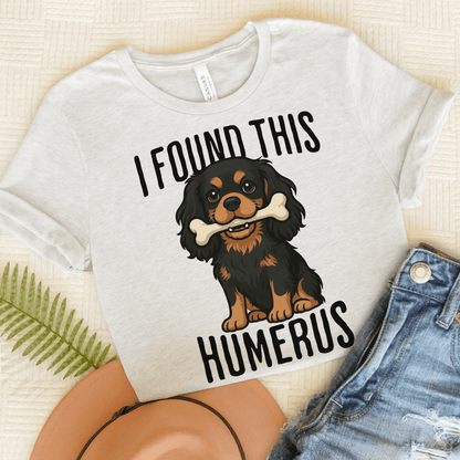 Black Tan Cavalier Humerus Tshirt Ash