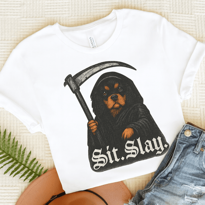 Printify T-Shirt White / S Black Tan Cavalier King Charles Treat Dealer TShirt