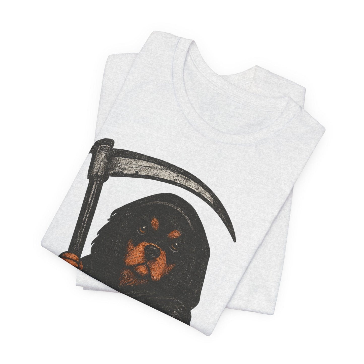Printify T-Shirt Black Tan Cavalier King Charles Treat Dealer TShirt