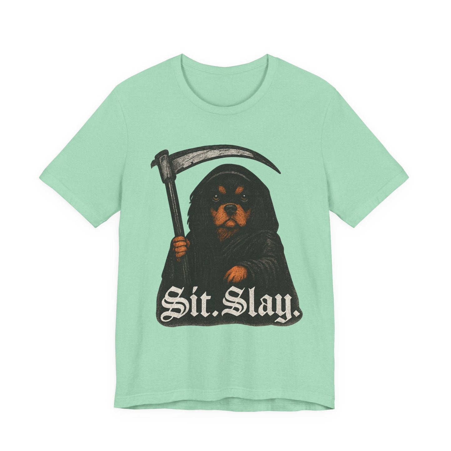 Printify T-Shirt Black Tan Cavalier King Charles Treat Dealer TShirt