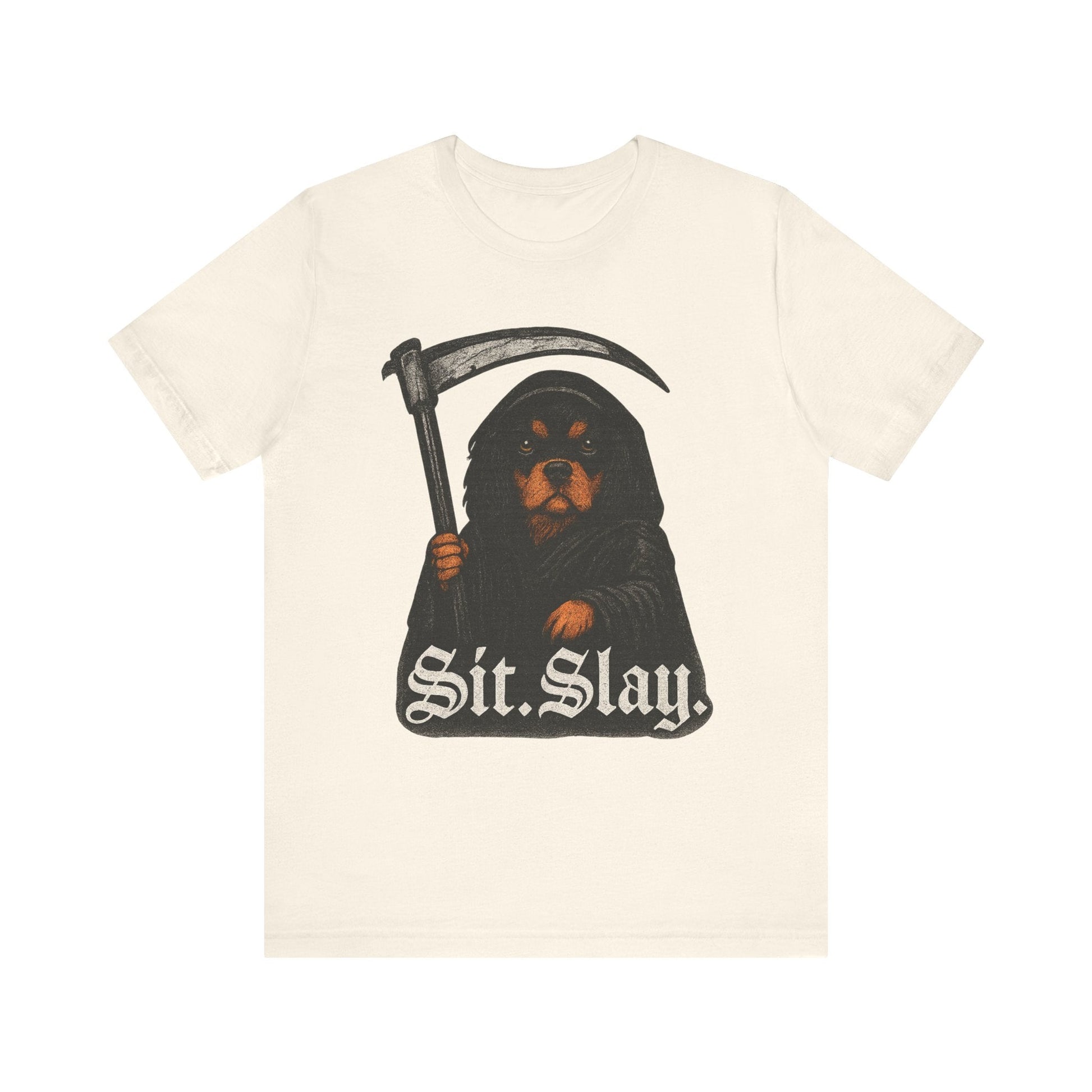 Printify T-Shirt Black Tan Cavalier King Charles Treat Dealer TShirt