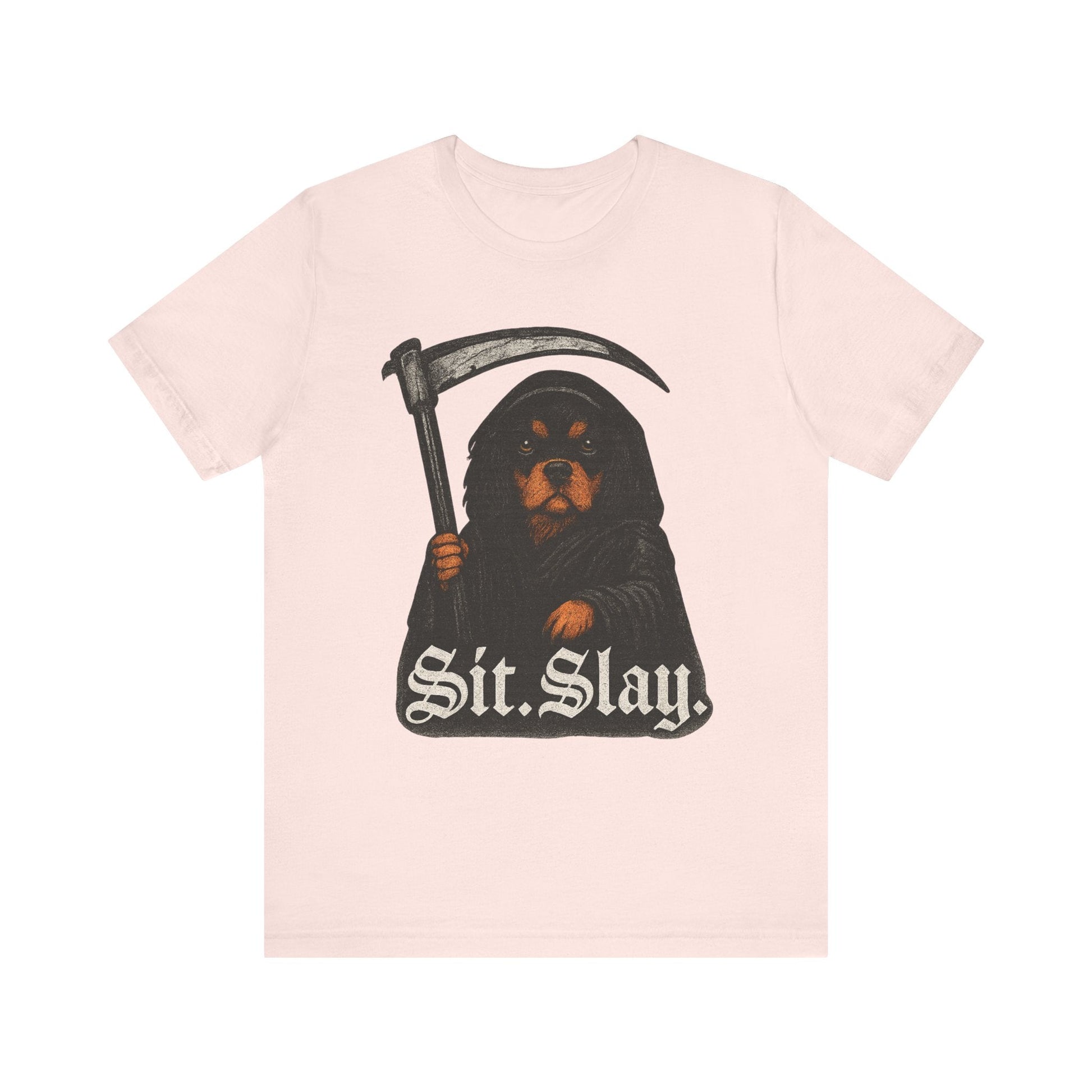 Printify T-Shirt Black Tan Cavalier King Charles Treat Dealer TShirt