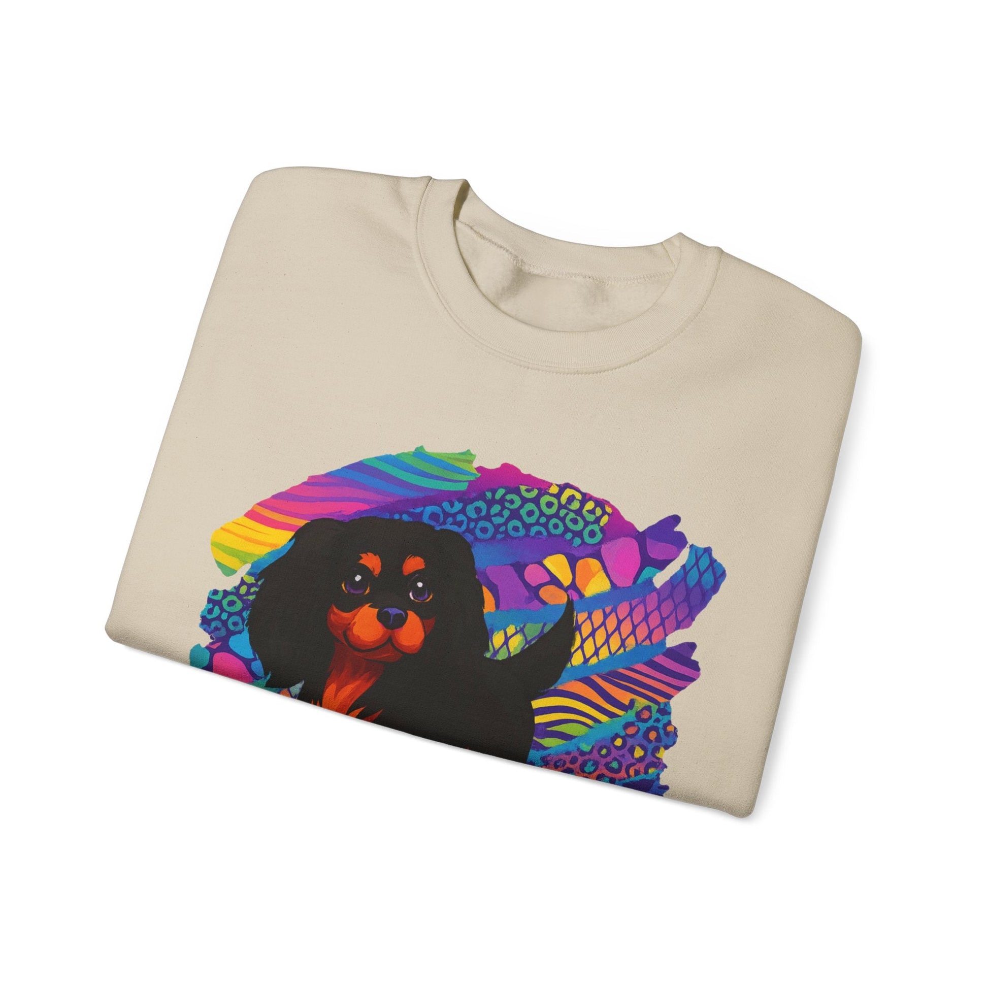 Black & Tan Cavalier Neon Sweatshirt