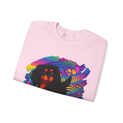 Black & Tan Cavalier Neon Sweatshirt