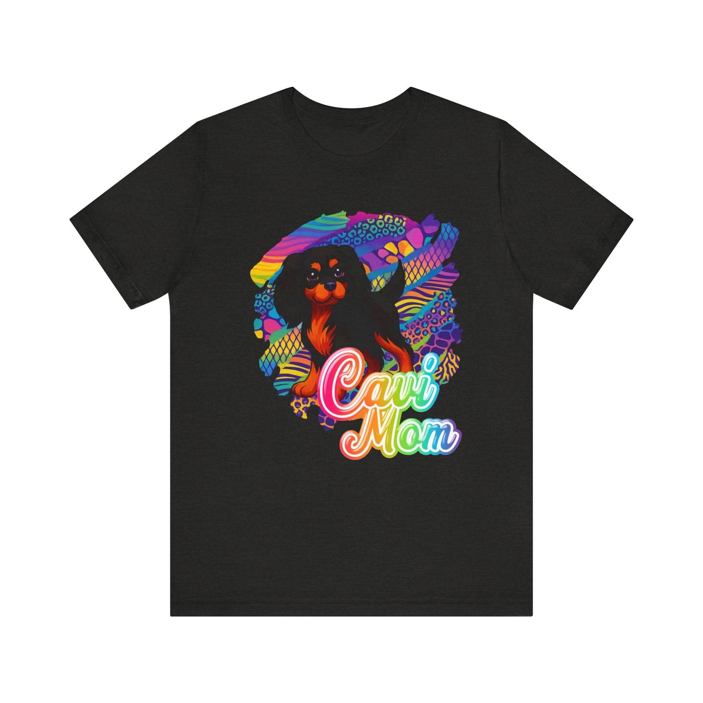 Black & Tan Cavalier Neon Tshirt