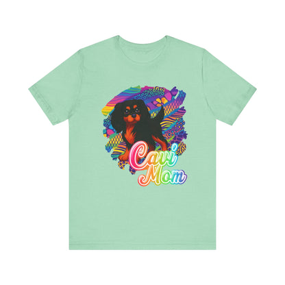 Black & Tan Cavalier Neon Tshirt