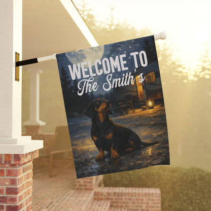Black Tan Dachshund RV Custom Garden Flag