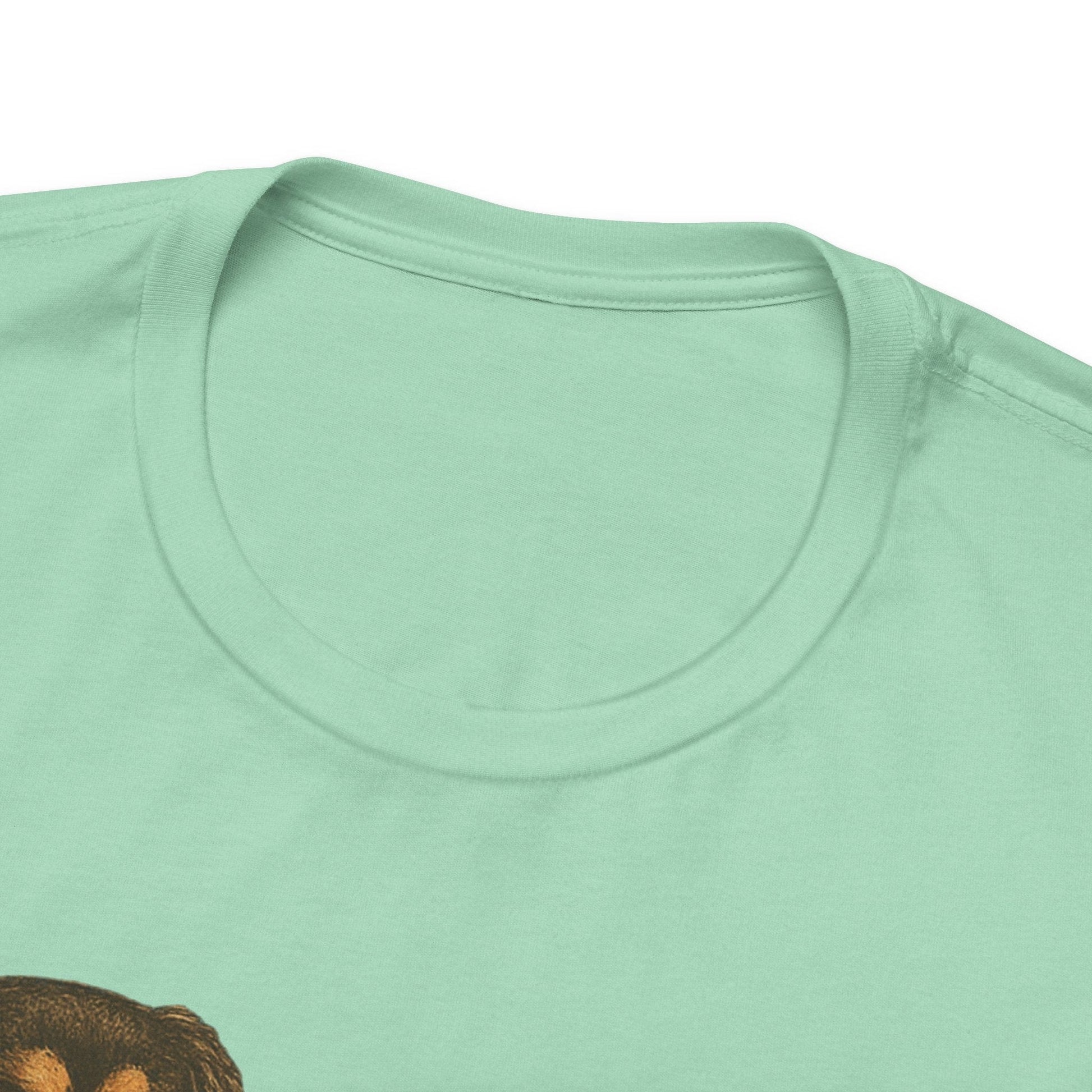 Printify T-Shirt Black Tan King Charles Sit Stay TShirt