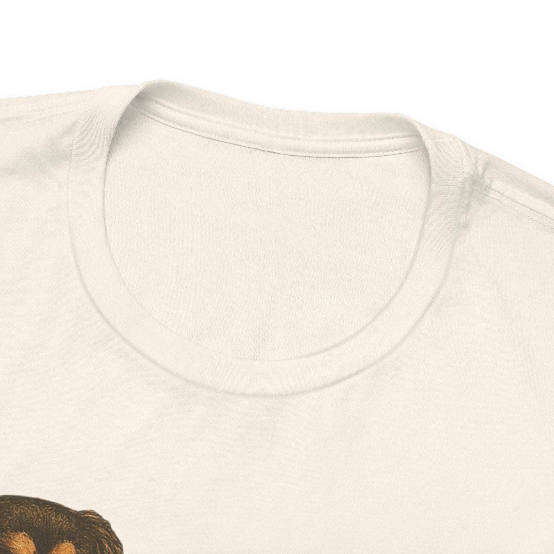 Printify T-Shirt Black Tan King Charles Sit Stay TShirt
