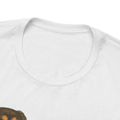 Printify T-Shirt Black Tan King Charles Sit Stay TShirt