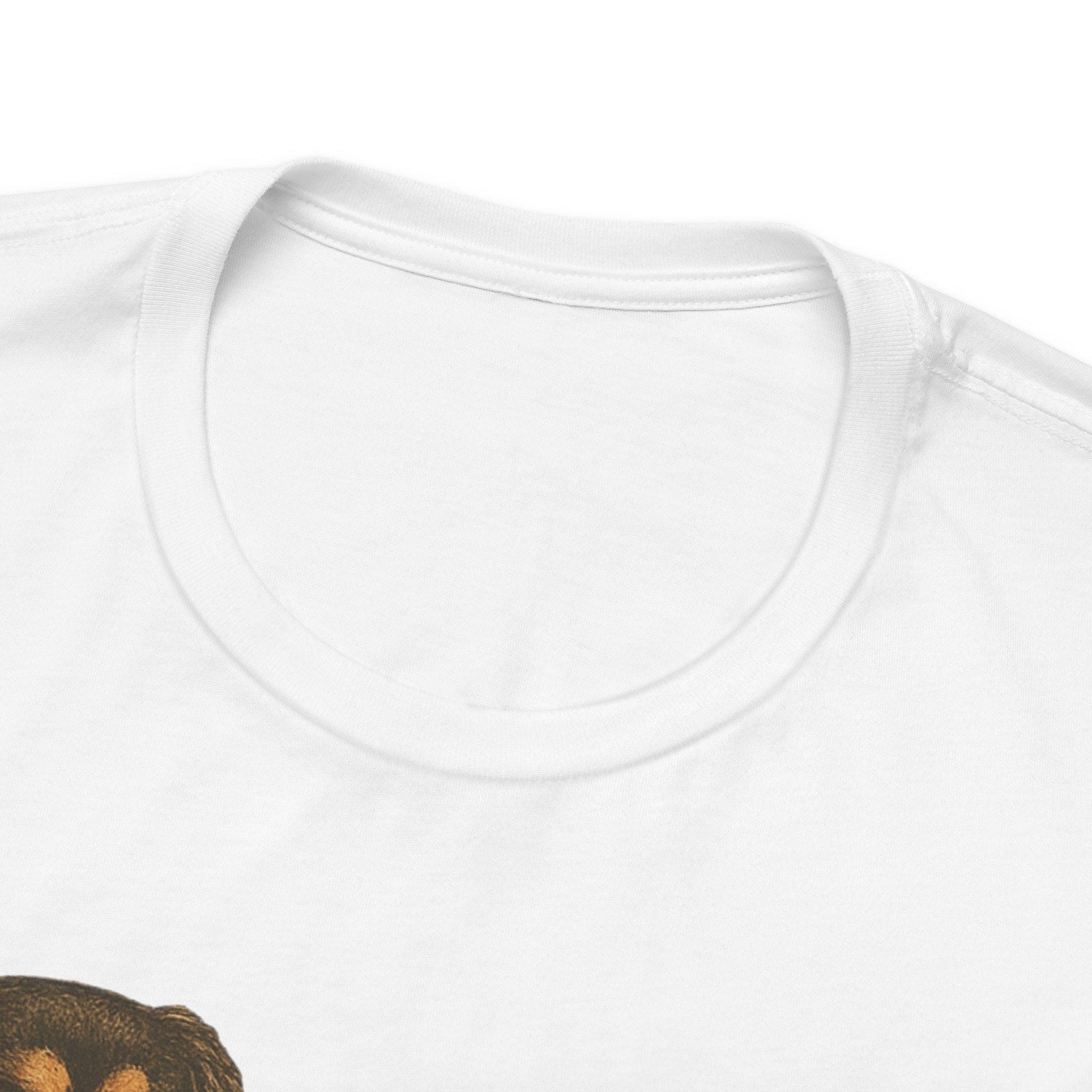 Printify T-Shirt Black Tan King Charles Sit Stay TShirt