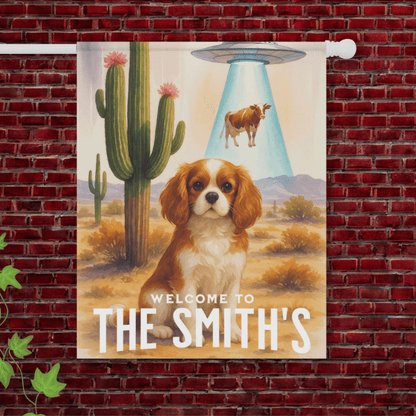 Blenheim Cavalier Aliens Garden Flag 24.5'' × 32''