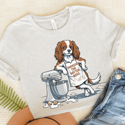 Personalized Cavalier Baking Unisex Tshirt Ash