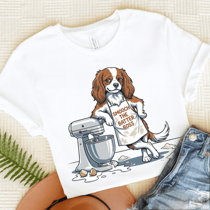 Personalized Cavalier Baking Unisex Tshirt White