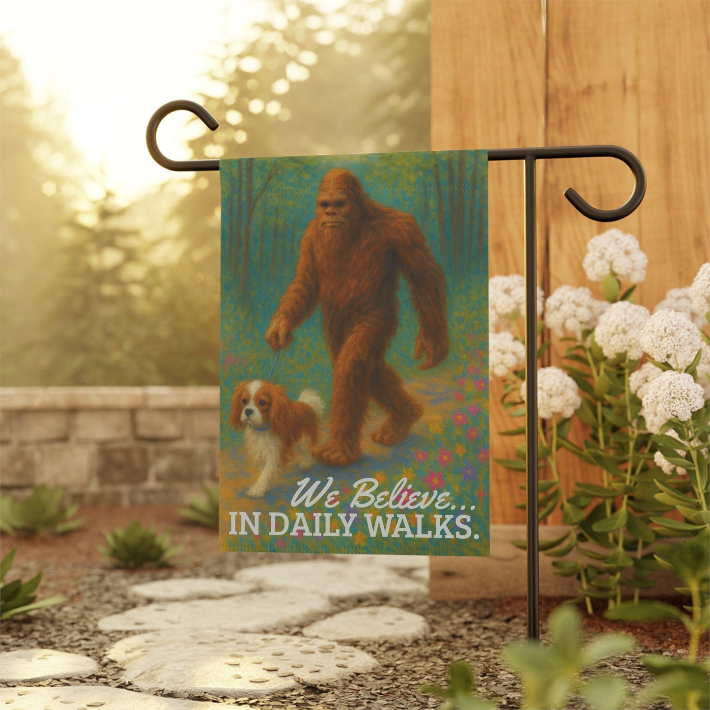 Blenheim Cavalier Bigfoot Garden Flag