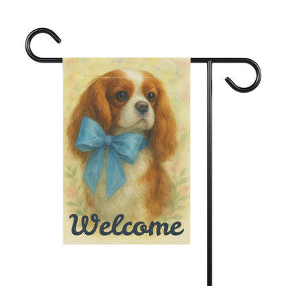 Blenheim Cavalier Blue Coquette Garden Flag