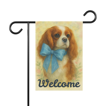 Blenheim Cavalier Blue Coquette Garden Flag
