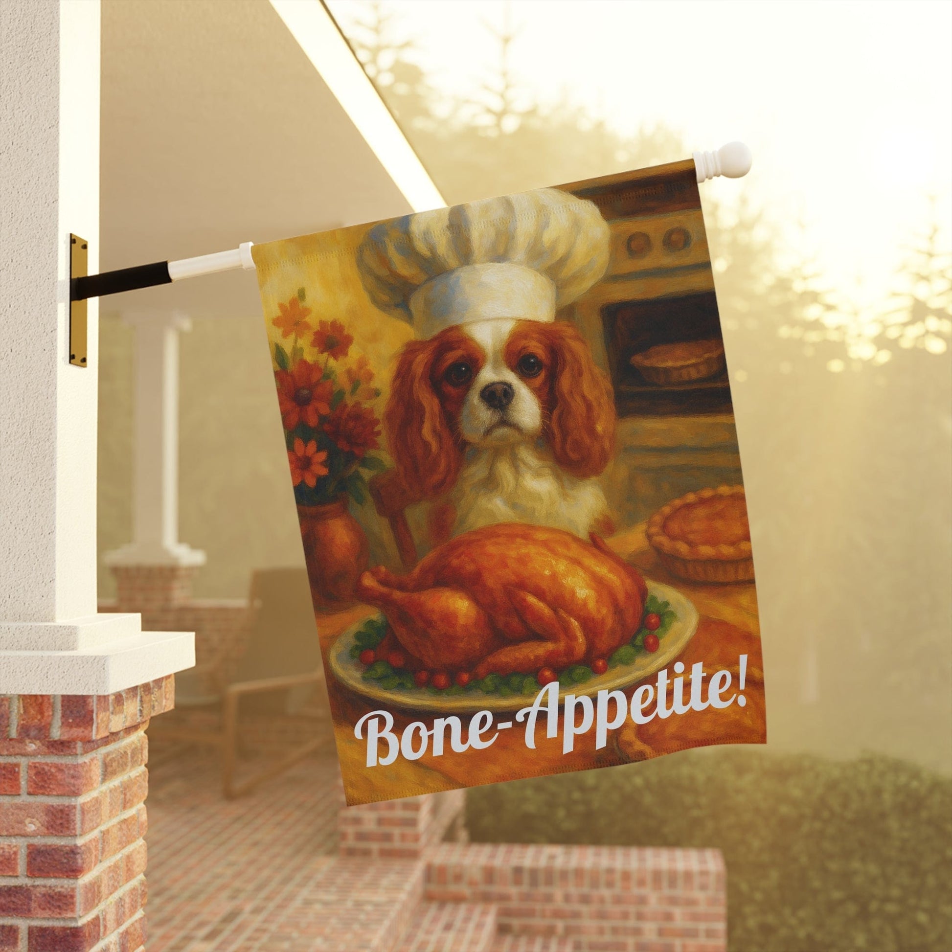 Blenheim Cavalier Bone-Appetite Garden Flag